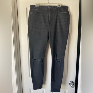 Forever 21 Black Denim Jeans - Size 16